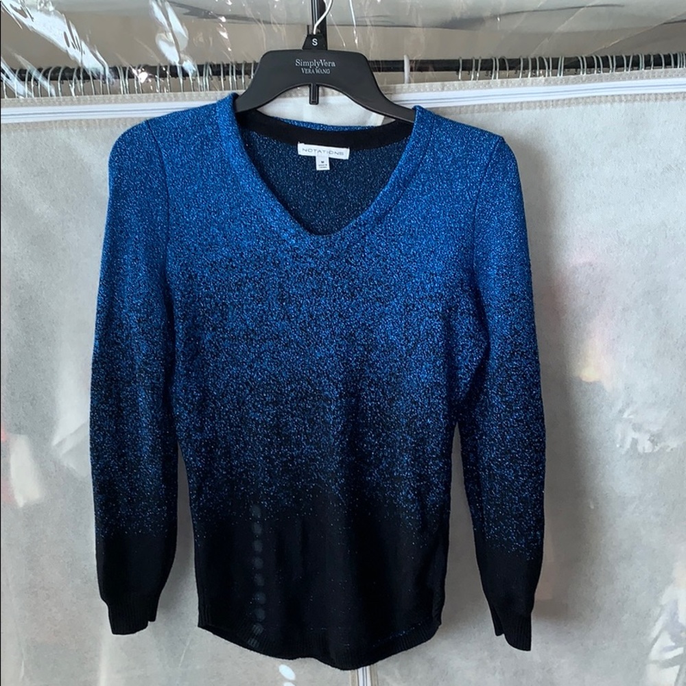 Blue Ombré Sweater